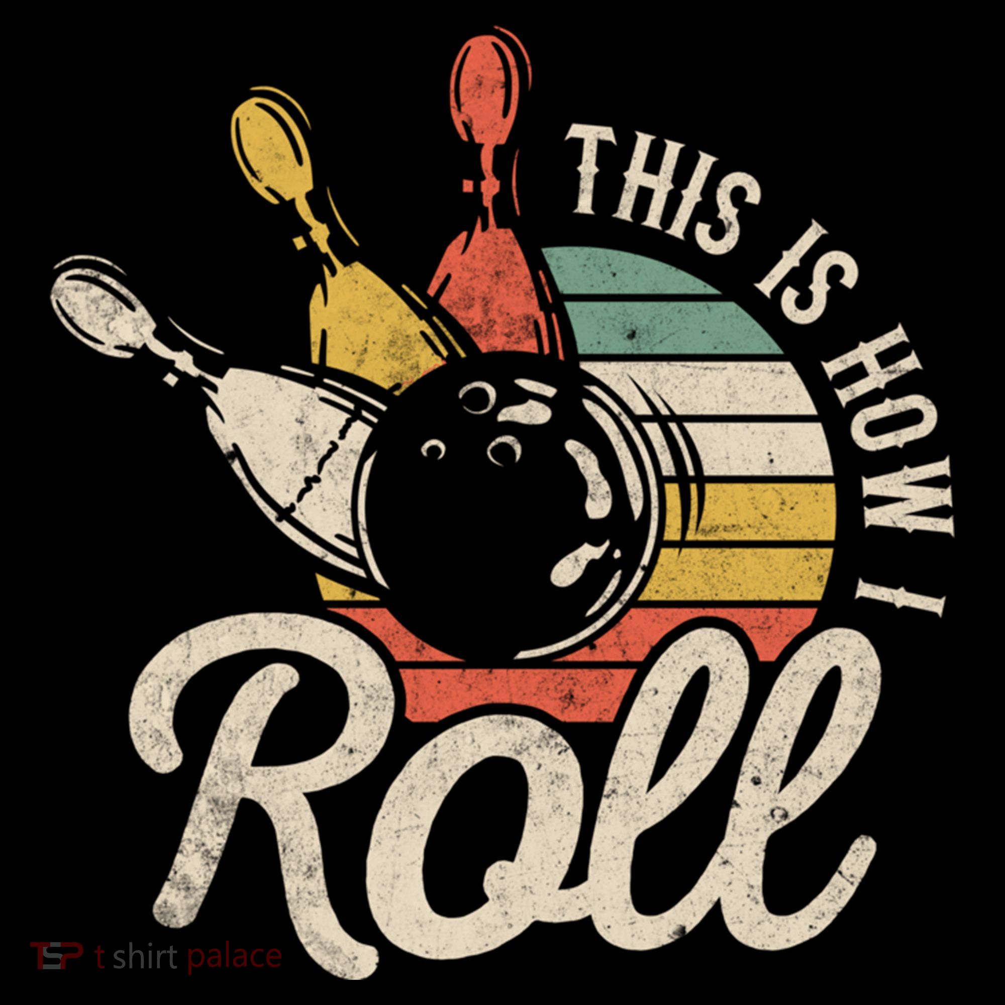 This Is How I Roll Retro Bowling Bowler Funny Gift Great Gift Coffee Mug