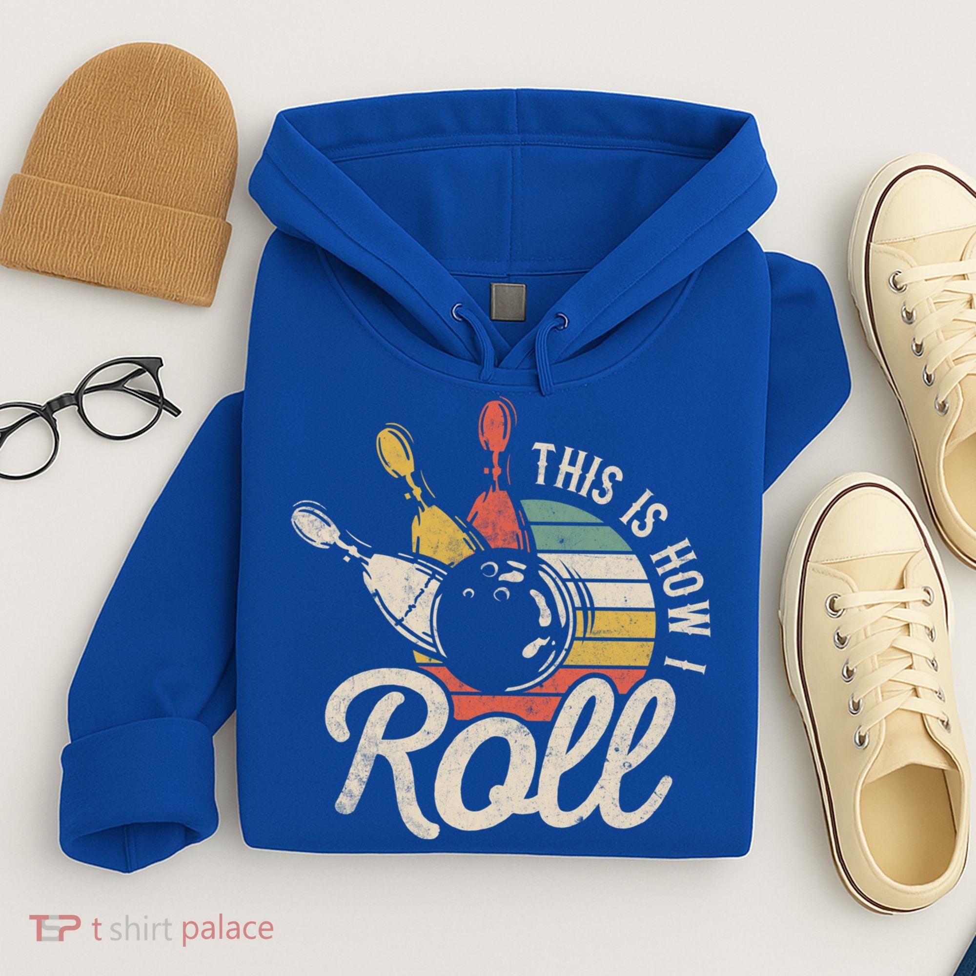 This Is How I Roll Retro Bowling Bowler Funny Gift Great Gift Hoodie