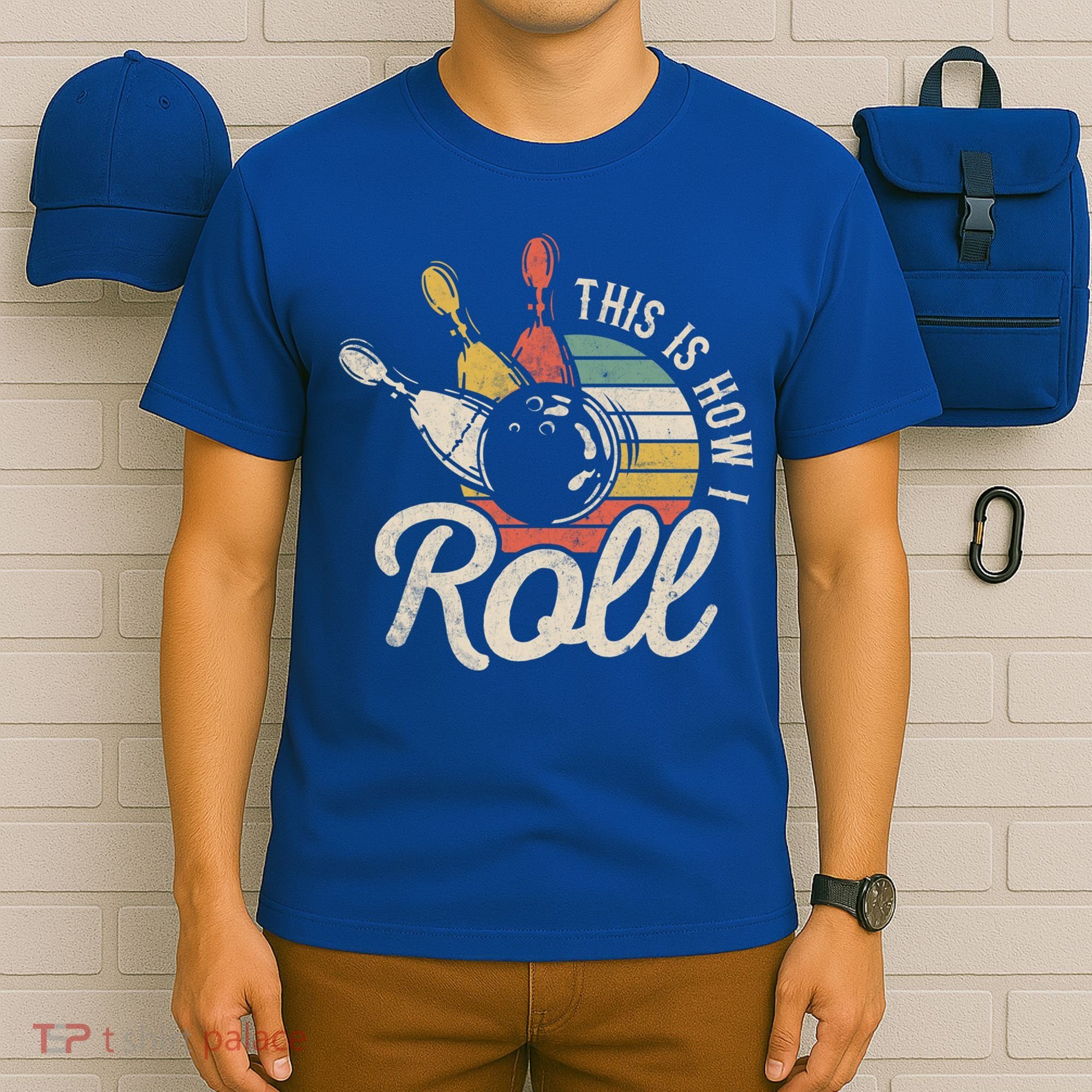 This Is How I Roll Retro Bowling Bowler Funny Gift Great Gift T-Shirt