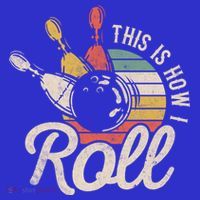 This Is How I Roll Retro Bowling Bowler Funny Gift Great Gift Visor thumb 3