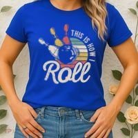 This Is How I Roll Retro Bowling Bowler Funny Gift Great Gift Women's T-Shirt thumb 2