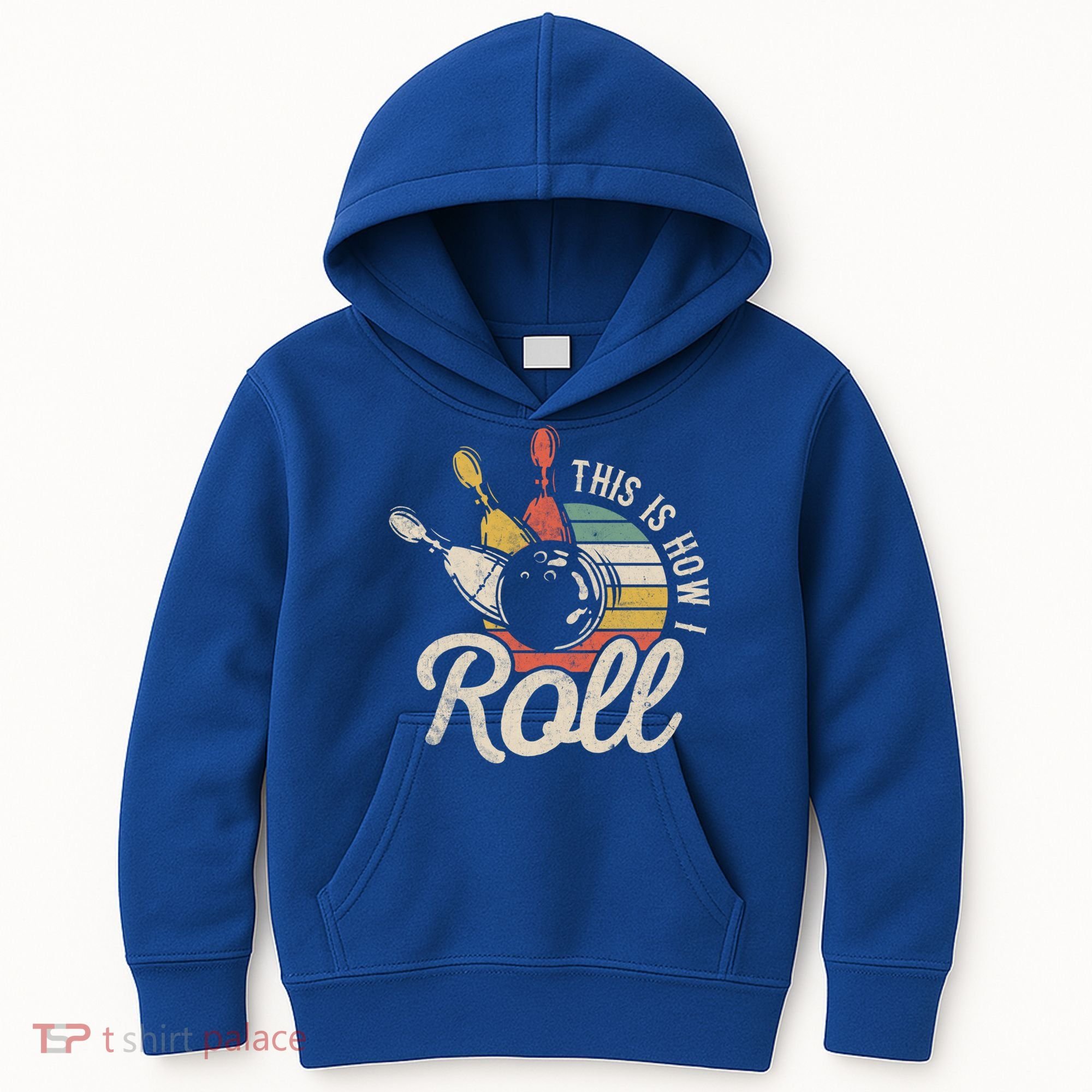 This Is How I Roll Retro Bowling Bowler Funny Gift Great Gift Kids Hoodie