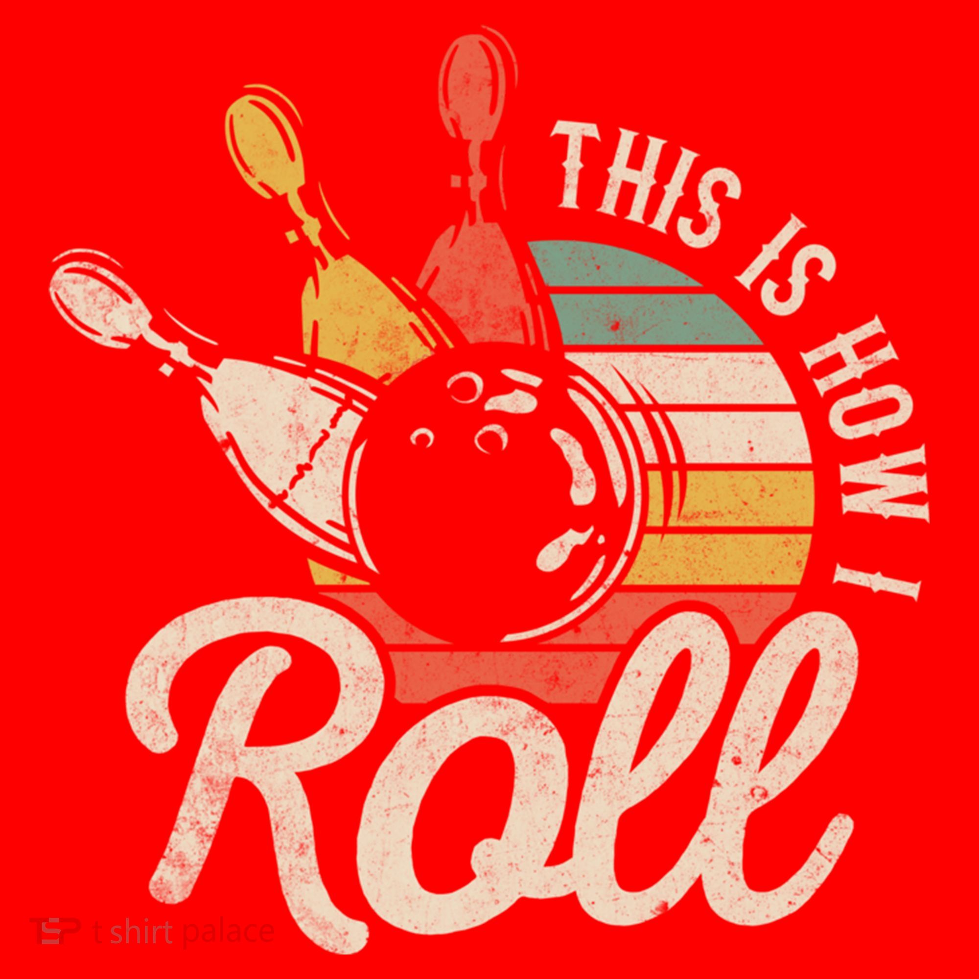 This Is How I Roll Retro Bowling Bowler Funny Gift Great Gift Santa Hat