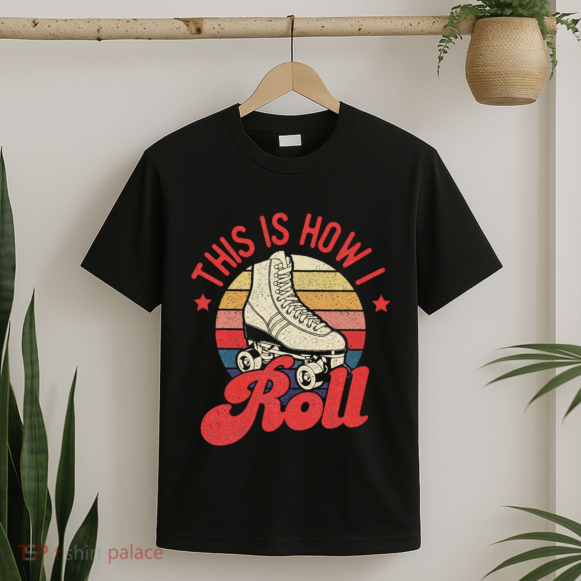 This Is How I Roll Vintage Roller Skating Skate Skater T-Shirt