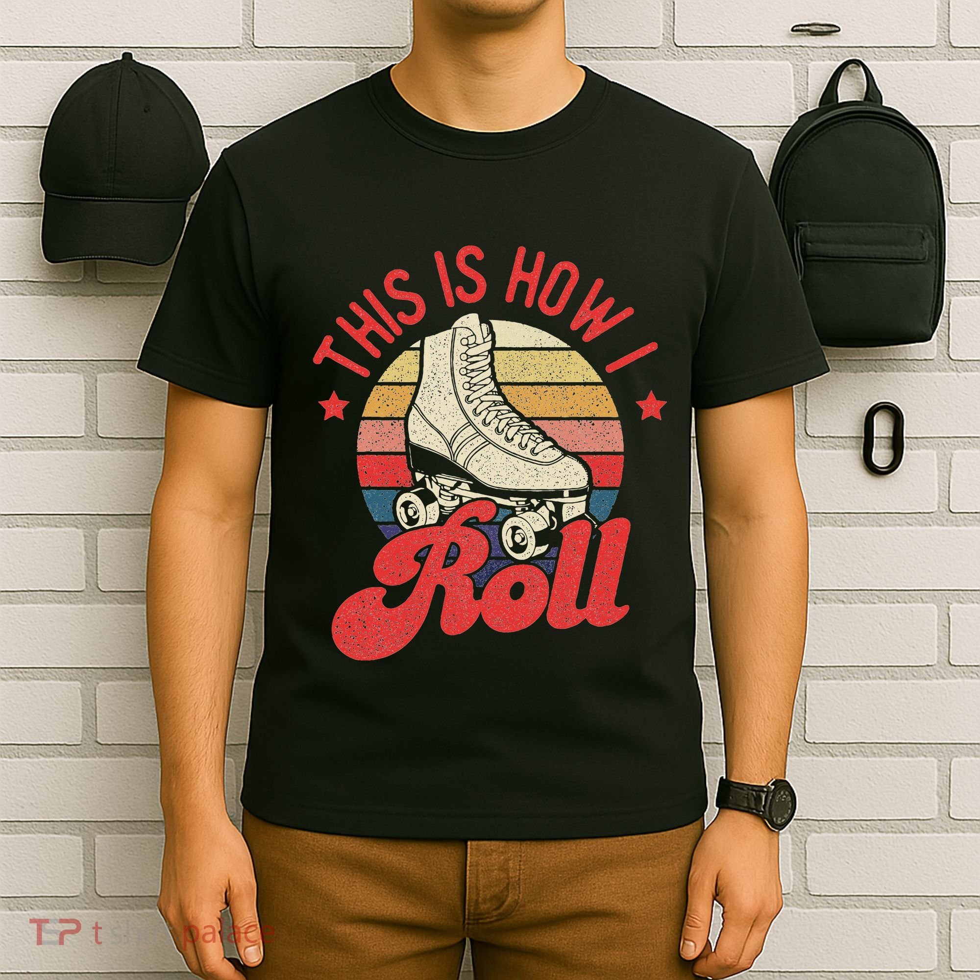 This Is How I Roll Vintage Roller Skating Skate Skater T-Shirt