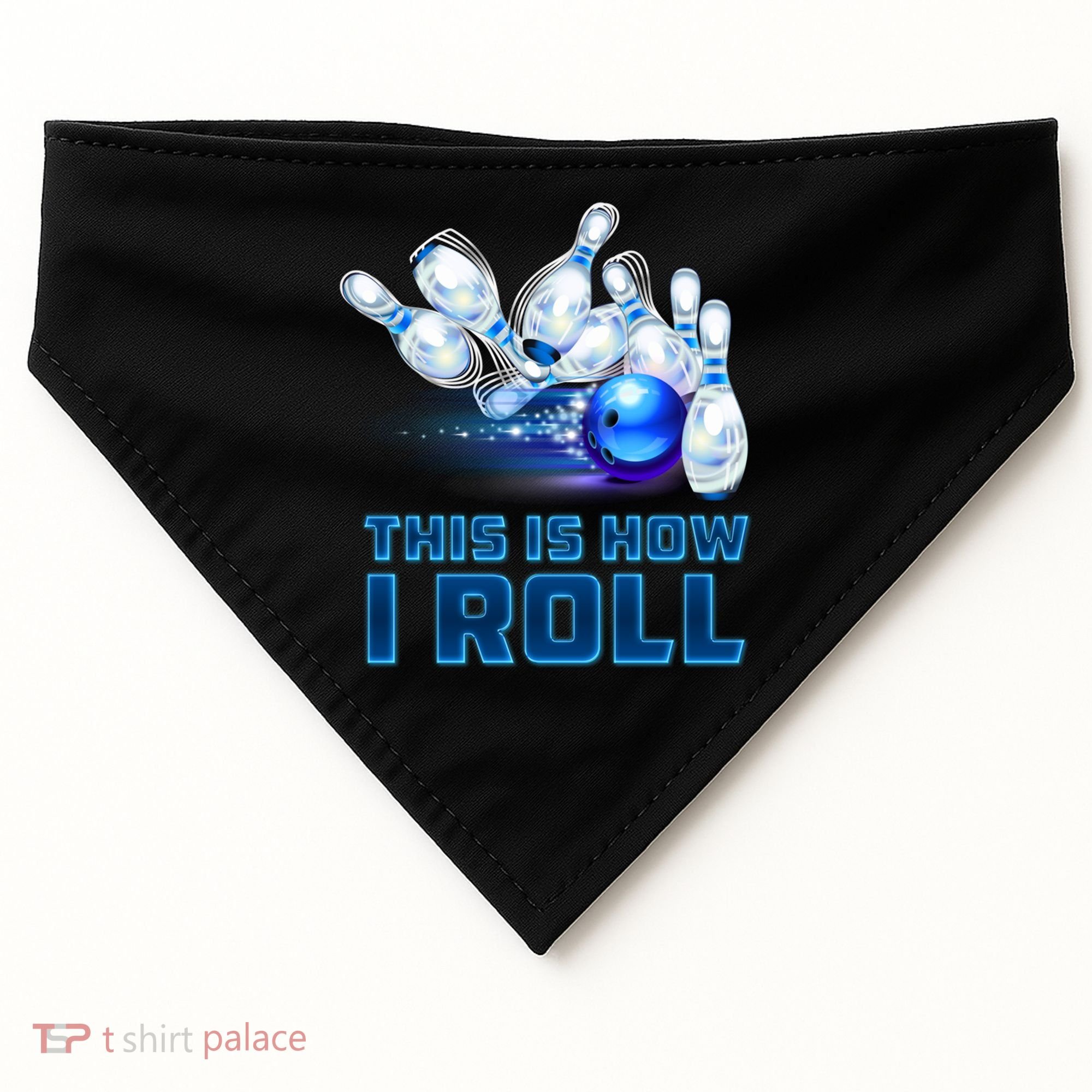 This Is How I Roll Bowling Cool Gift USA-Made Doggie Bandana