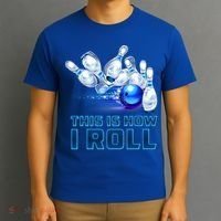 This Is How I Roll Bowling Cool Gift T-Shirt thumb 3