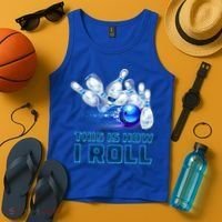 This Is How I Roll Bowling Cool Gift Tank Top thumb 4