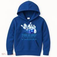 This Is How I Roll Bowling Cool Gift Kids Hoodie thumb 0