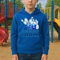 This Is How I Roll Bowling Cool Gift Kids Hoodie thumb 2