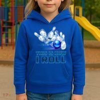 This Is How I Roll Bowling Cool Gift Kids Hoodie thumb 3