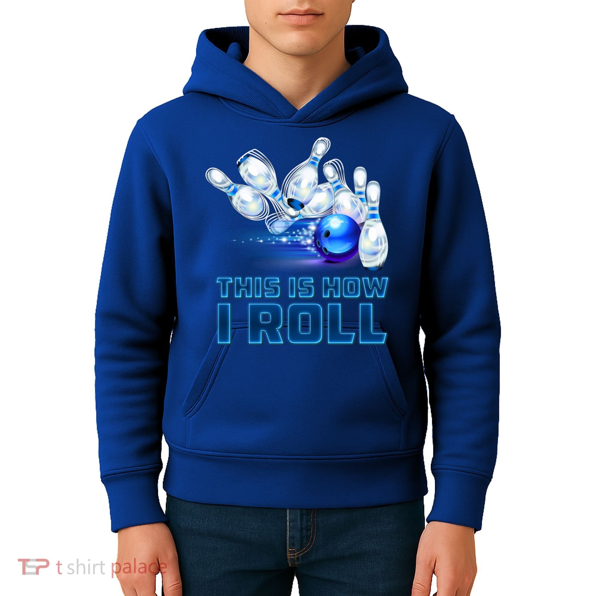 This Is How I Roll Bowling Cool Gift Kids Hoodie