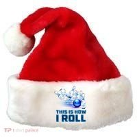 This Is How I Roll Bowling Cool Gift Santa Hat thumb 0