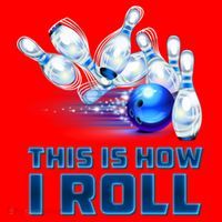 This Is How I Roll Bowling Cool Gift Santa Hat thumb 1