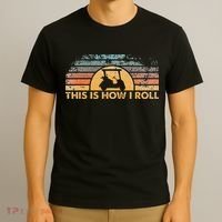 This Is How I Roll Vintage Golf Cart T-Shirt thumb 3