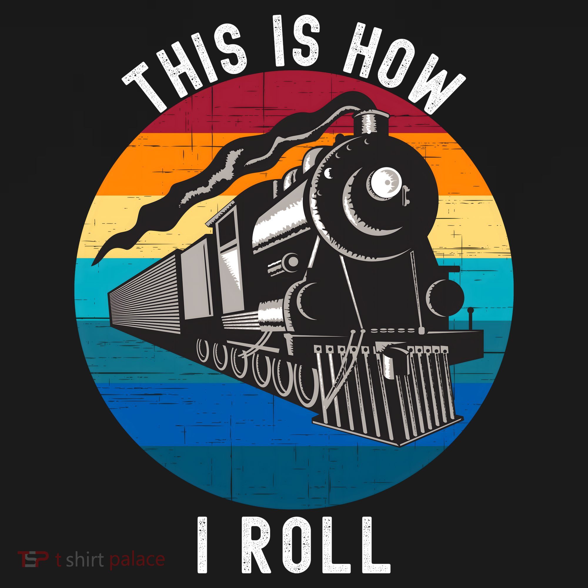 This Is How I Roll Train Funny Locomotive & Railroad Lover Women's Hoodie