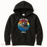This Is How I Roll Train Funny Locomotive & Railroad Lover Kids Hoodie thumb 0