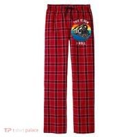 This Is How I Roll Train Funny Locomotive & Railroad Lover Men's Flannel Plaid Pajama Pants thumb 0