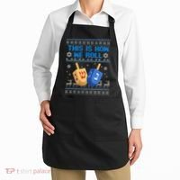 This Is How I Roll Dreidel Chanukah Ugly Hanukkah Sweater  Apron thumb 2