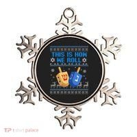 This Is How I Roll Dreidel Chanukah Ugly Hanukkah Sweater  Ornament thumb 0