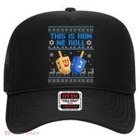 This Is How I Roll Dreidel Chanukah Ugly Hanukkah Sweater  Hat thumb 0