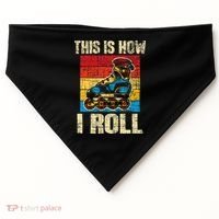 This Is How I Roll Rollerblades Skater Inline Skating USA-Made Doggie Bandana thumb 0