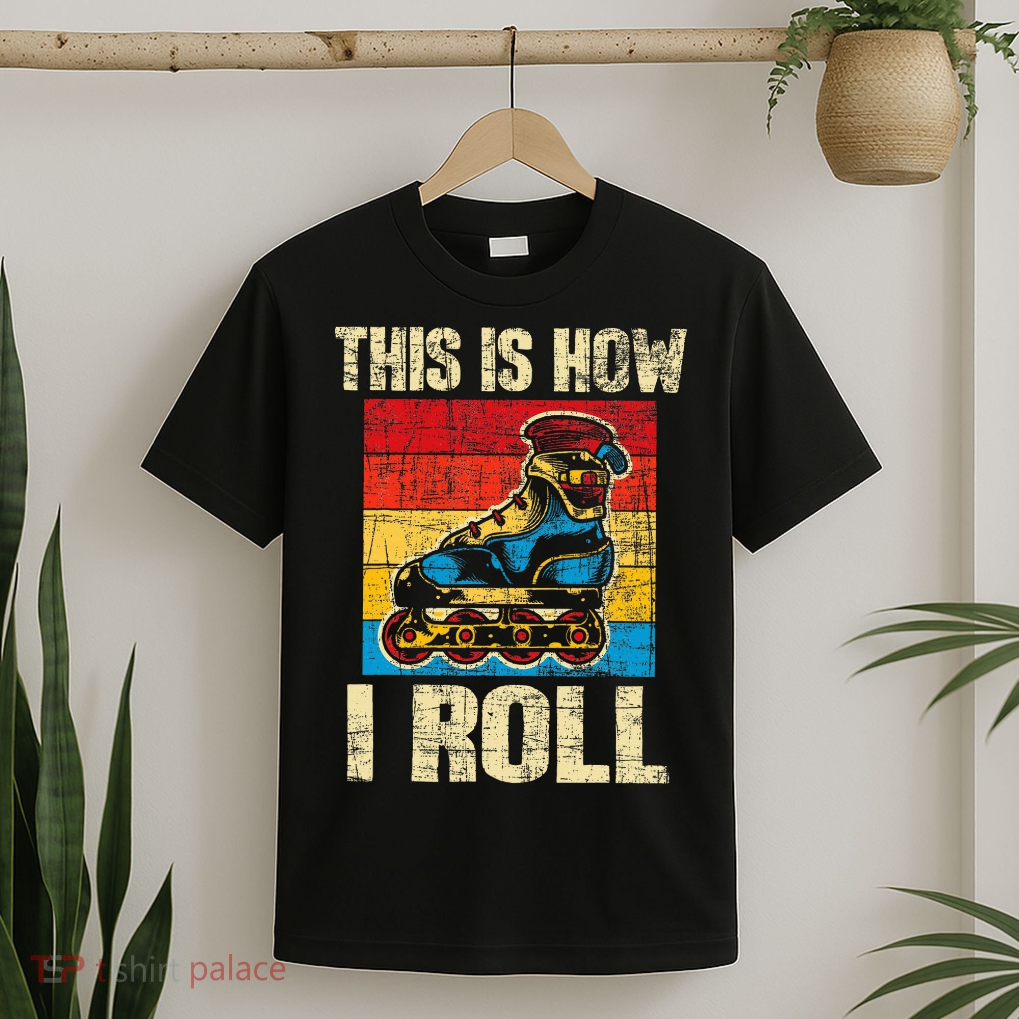 This Is How I Roll Rollerblades Skater Inline Skating T-Shirt