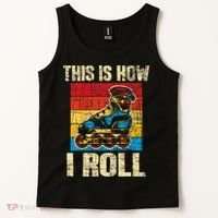 This Is How I Roll Rollerblades Skater Inline Skating Tank Top thumb 2