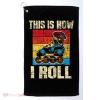 This Is How I Roll Rollerblades Skater Inline Skating Golf Towel thumb 0