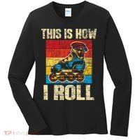 This Is How I Roll Rollerblades Skater Inline Skating Women's Long Sleeve Shirt thumb 0