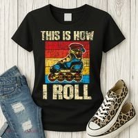 This Is How I Roll Rollerblades Skater Inline Skating Women's T-Shirt thumb 3