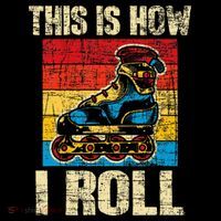 This Is How I Roll Rollerblades Skater Inline Skating Kids Sweatshirt thumb 2