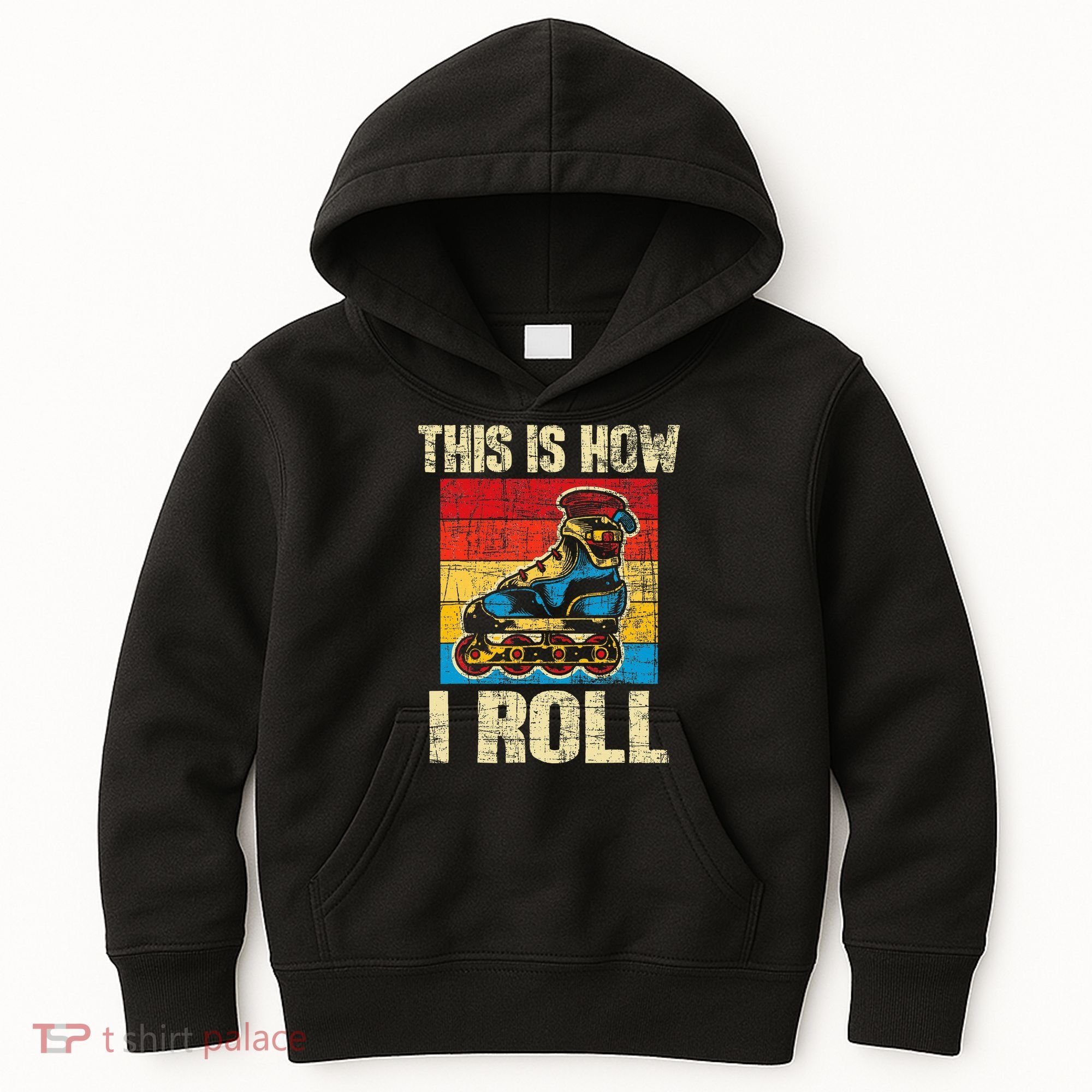 This Is How I Roll Rollerblades Skater Inline Skating Kids Hoodie