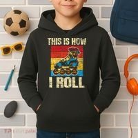 This Is How I Roll Rollerblades Skater Inline Skating Kids Hoodie thumb 2
