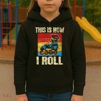 This Is How I Roll Rollerblades Skater Inline Skating Kids Hoodie thumb 3