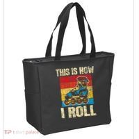 This Is How I Roll Rollerblades Skater Inline Skating Tote Bag thumb 2