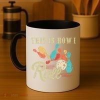 This Is How I Roll Retro Bowling Lover Funny Bowler Gifts Coffee Mug thumb 4