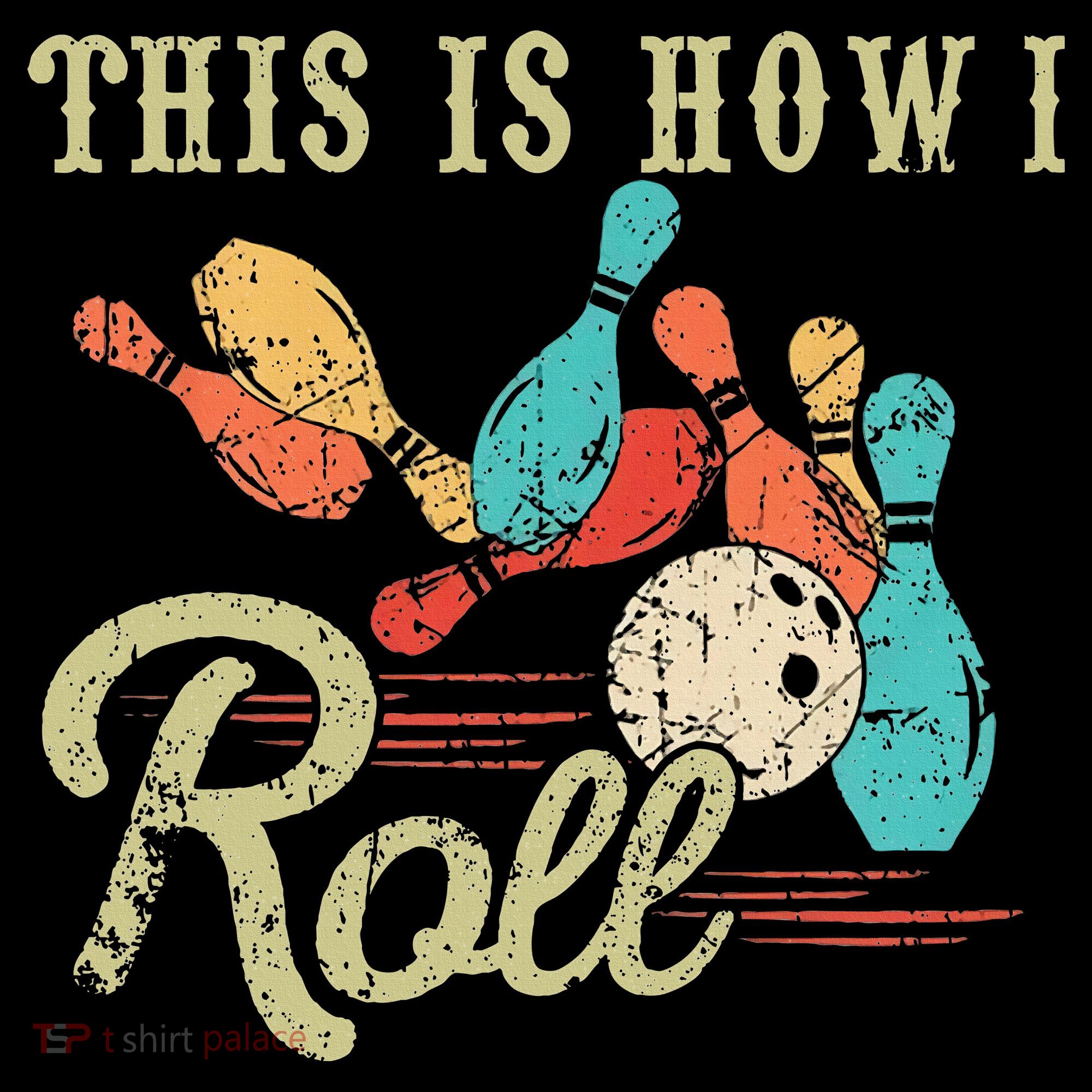 This Is How I Roll Retro Bowling Lover Funny Bowler Gifts Coffee Mug