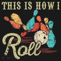 This Is How I Roll Retro Bowling Lover Funny Bowler Gifts Women's Hoodie thumb 2