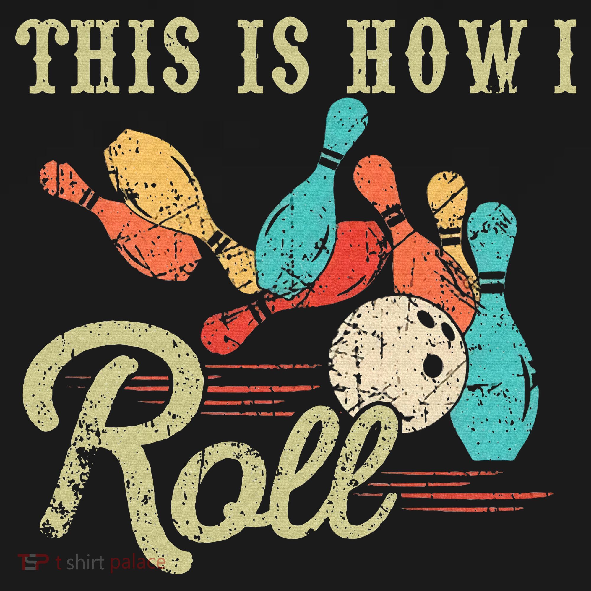 This Is How I Roll Retro Bowling Lover Funny Bowler Gifts Women's Hoodie