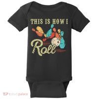 This Is How I Roll Retro Bowling Lover Funny Bowler Gifts Baby Bodysuit thumb 0