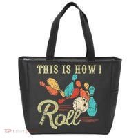 This Is How I Roll Retro Bowling Lover Funny Bowler Gifts Tote Bag thumb 0