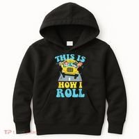 This Is How I Roll School Bus Driver Appreciation Kids Hoodie thumb 0