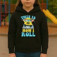 This Is How I Roll School Bus Driver Appreciation Kids Hoodie thumb 3