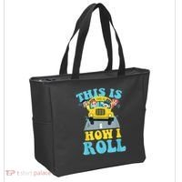 This Is How I Roll School Bus Driver Appreciation Tote Bag thumb 2