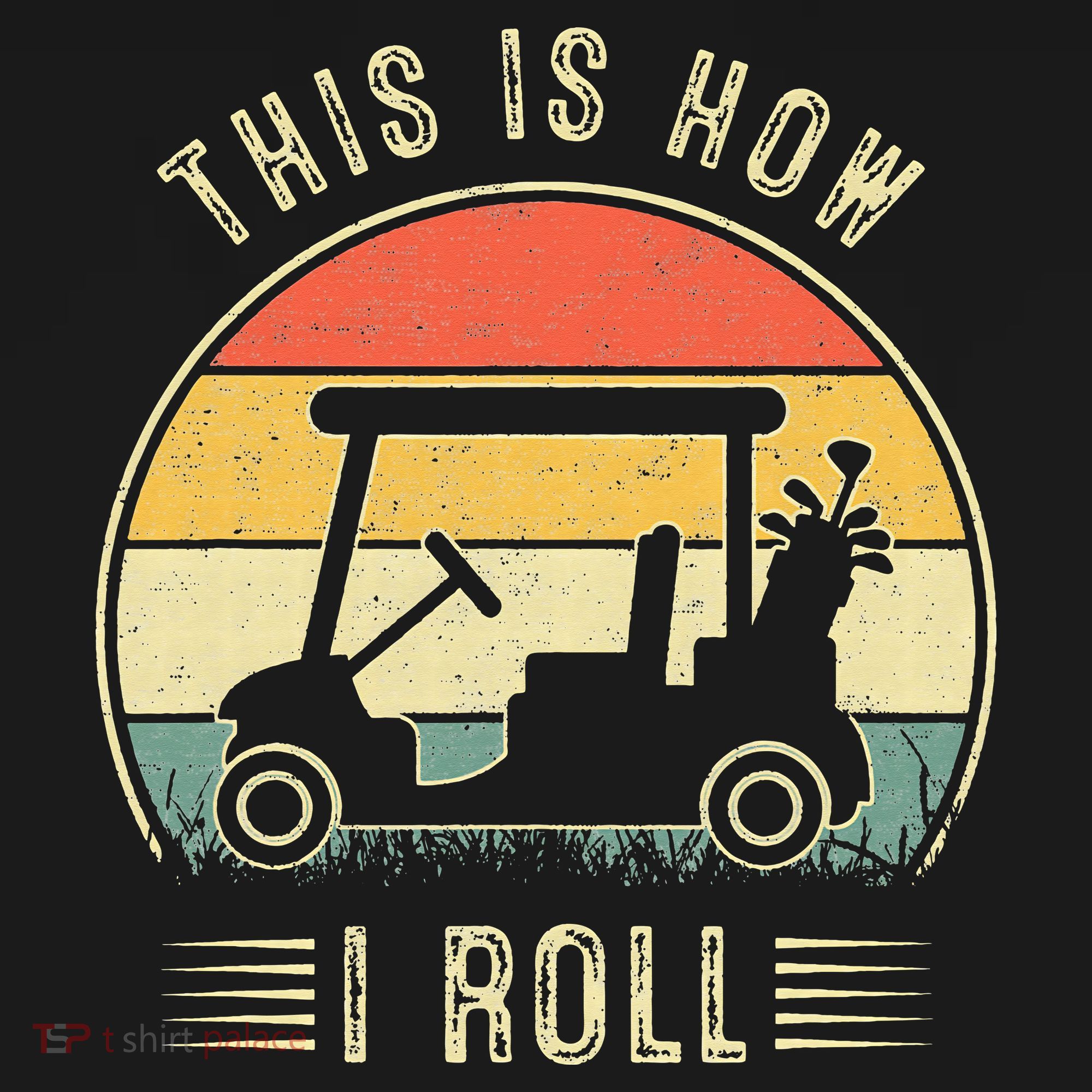 This Is How I Roll Golf Cart Funny Golfers Mousepad