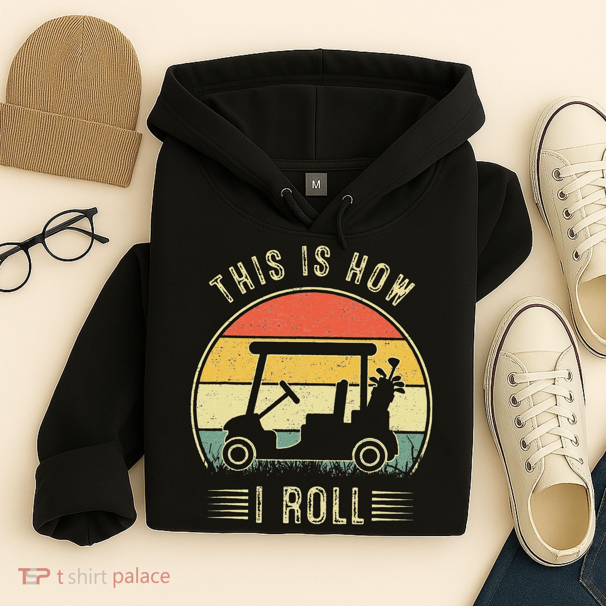 This Is How I Roll Golf Car Funny Golfers Hoodie