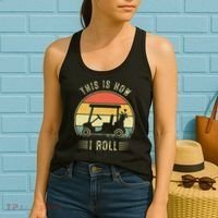 This Is How I Roll Golf Car Funny Golfers Women's Tank Top thumb 2