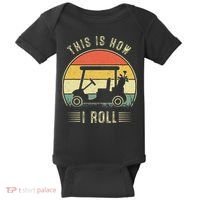 This Is How I Roll Golf Car Funny Golfers Baby Bodysuit thumb 0