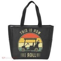 This Is How I Roll Golf Car Funny Golfers Tote Bag thumb 0
